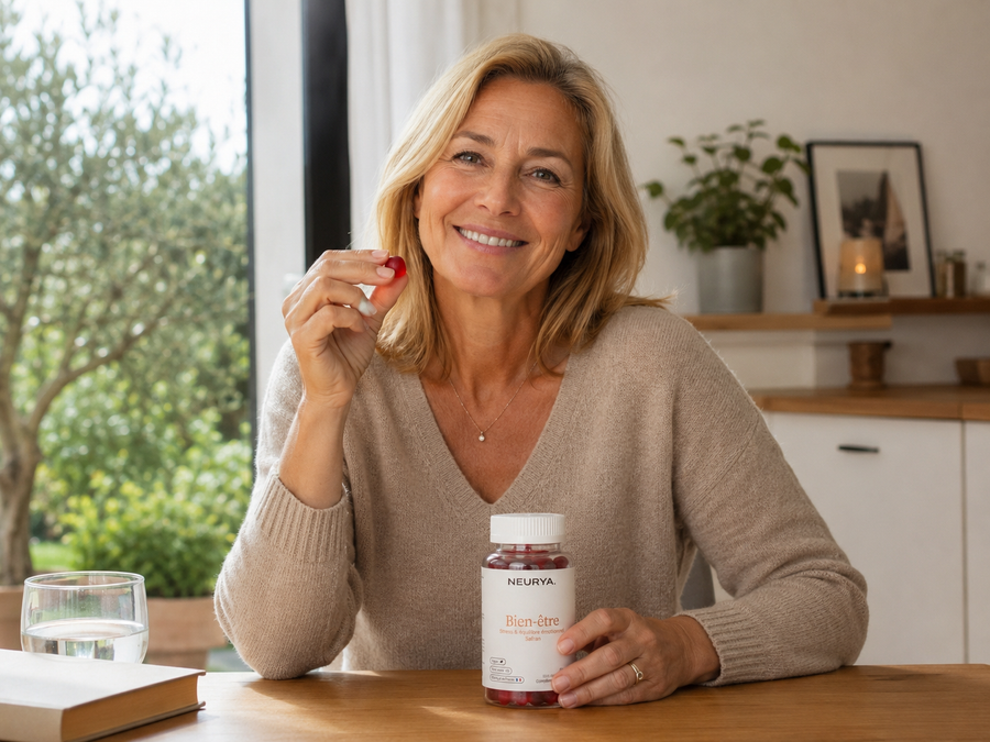 Cliente NEURYA prenant son gummy Bien-être